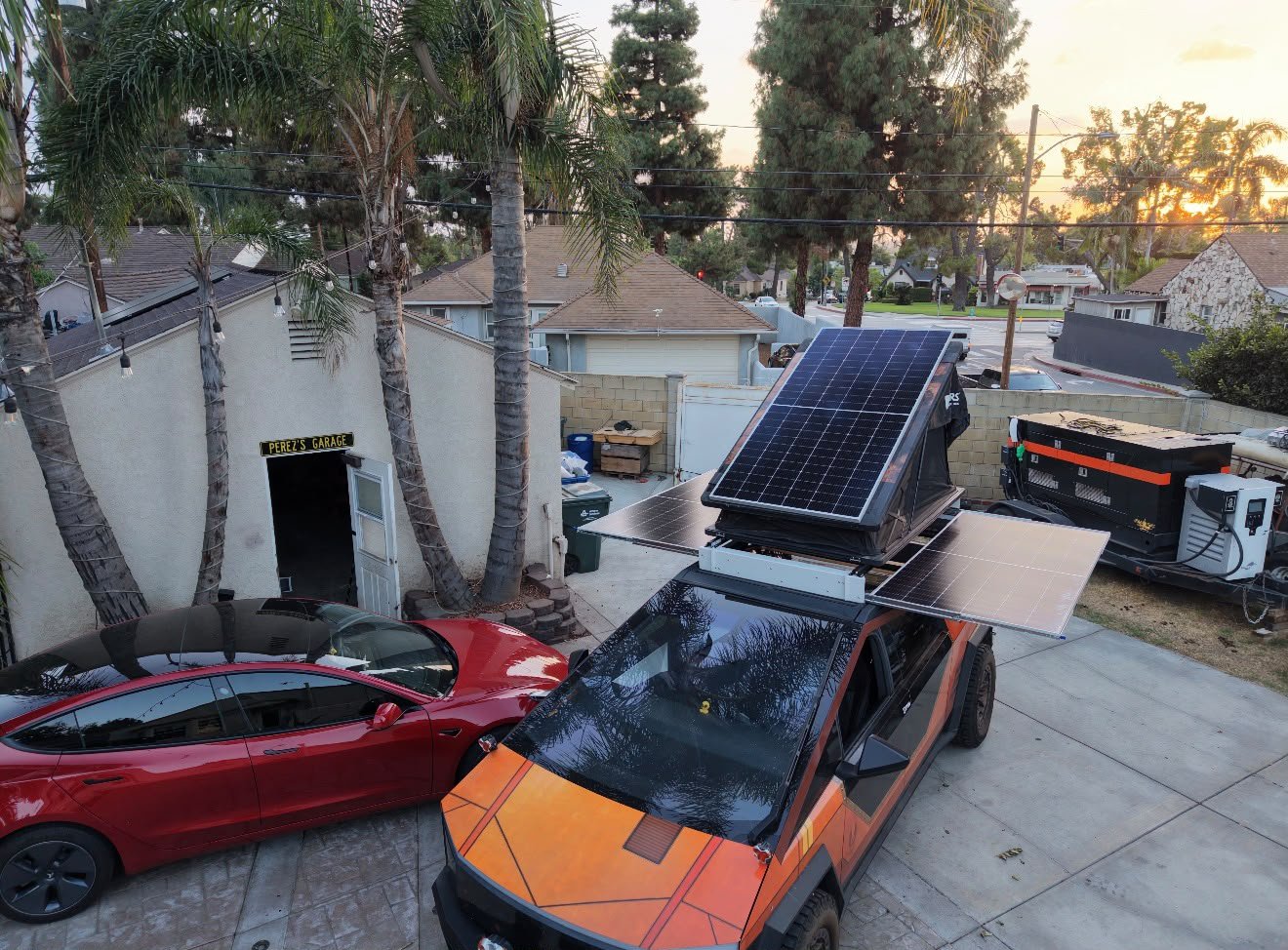 Cybertruck wing solar